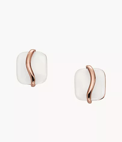 SKJ1817791 - Skagen Sofie Sea Glass White Organic-Shaped Stud Earrings - Shop Authentic watches(s) from Maybrands - for as low as ₦61000! 