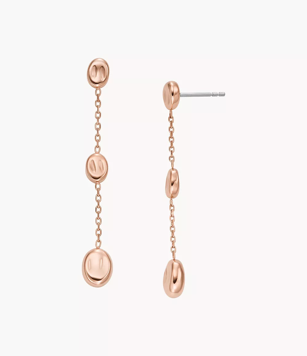 Anja Pebble Rose Gold Stainless Steel Drop Earrings SKJ1846791 - Shop Authentic SKAJEWEAR(s) from Maybrands - for as low as ₦129500! 