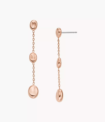 Anja Pebble Rose Gold Stainless Steel Drop Earrings SKJ1846791 - Shop Authentic SKAJEWEAR(s) from Maybrands - for as low as ₦129500! 