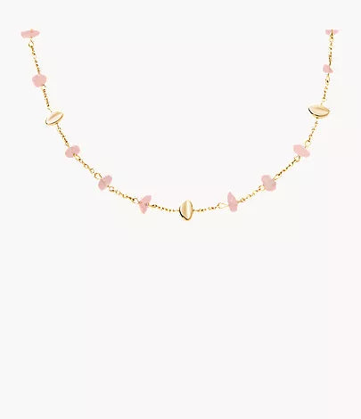 Anja Rose Quartz Gold-Tone Stainless Steel Necklace SKJ1865710 - Shop Authentic SKAWOMNEC(s) from Maybrands - for as low as ₦162500! 