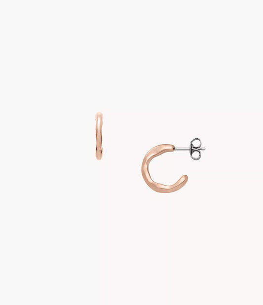 Moderne Stak Rose Gold-Tone Stainless Steel Hoop EarringsSKJ1873791 - Shop Authentic SKAWOMEAR(s) from Maybrands - for as low as ₦97500! 