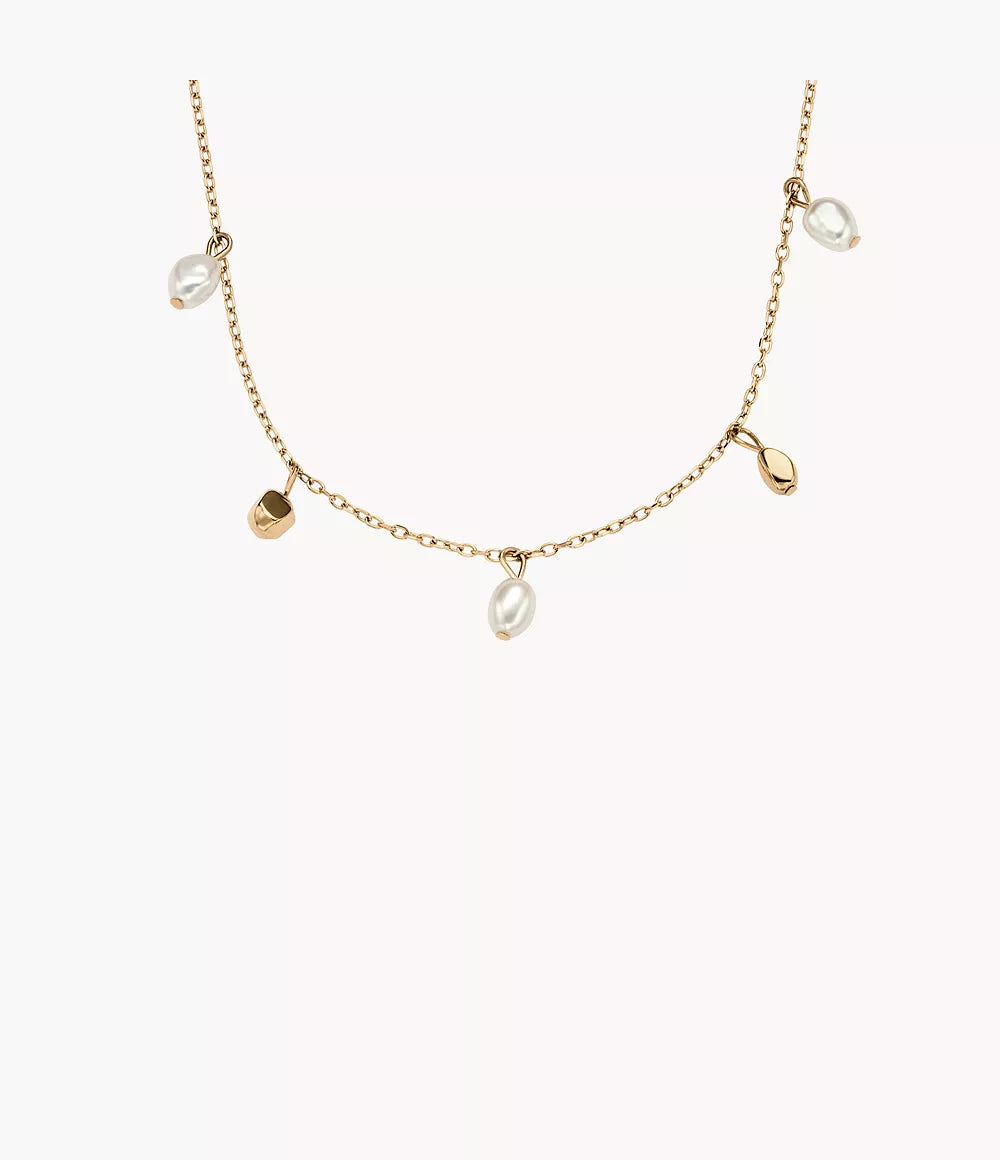 Agnethe Pearl Gold-Tone Stainless Steel Necklace SKJ1879710 - Shop Authentic SKAWOMNEC(s) from Maybrands - for as low as ₦146000! 