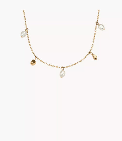 Agnethe Pearl Gold-Tone Stainless Steel Necklace SKJ1879710 - Shop Authentic SKAWOMNEC(s) from Maybrands - for as low as ₦146000! 