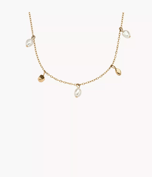 Agnethe Pearl Gold-Tone Stainless Steel Necklace SKJ1879710 - Shop Authentic SKAWOMNEC(s) from Maybrands - for as low as ₦146000! 