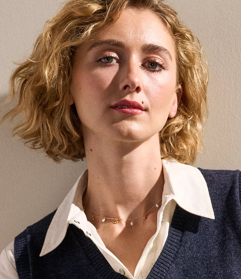 Agnethe Pearl Gold-Tone Stainless Steel Necklace SKJ1879710 - Shop Authentic SKAWOMNEC(s) from Maybrands - for as low as ₦146000! 