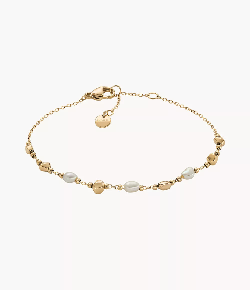 Agnethe Pearl Gold-Tone Stainless Steel Bracelet SKJ1880710 - Shop Authentic SKAWOMBRA(s) from Maybrands - for as low as ₦131000! 