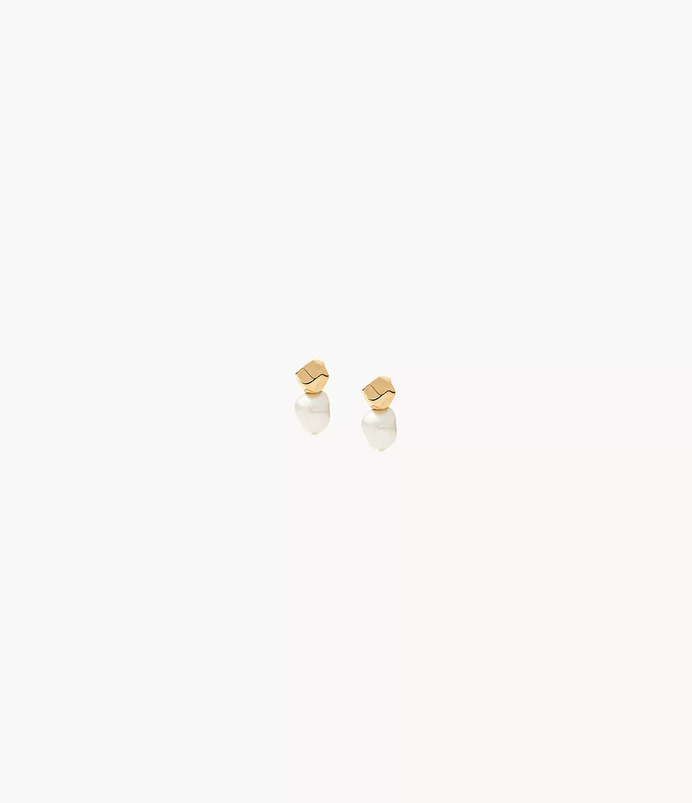 Agnethe Pearl Gold-Tone Stainless Steel Stud Earrings SKJ1881710 - Shop Authentic SKAWOMEAR(s) from Maybrands - for as low as ₦87000! 