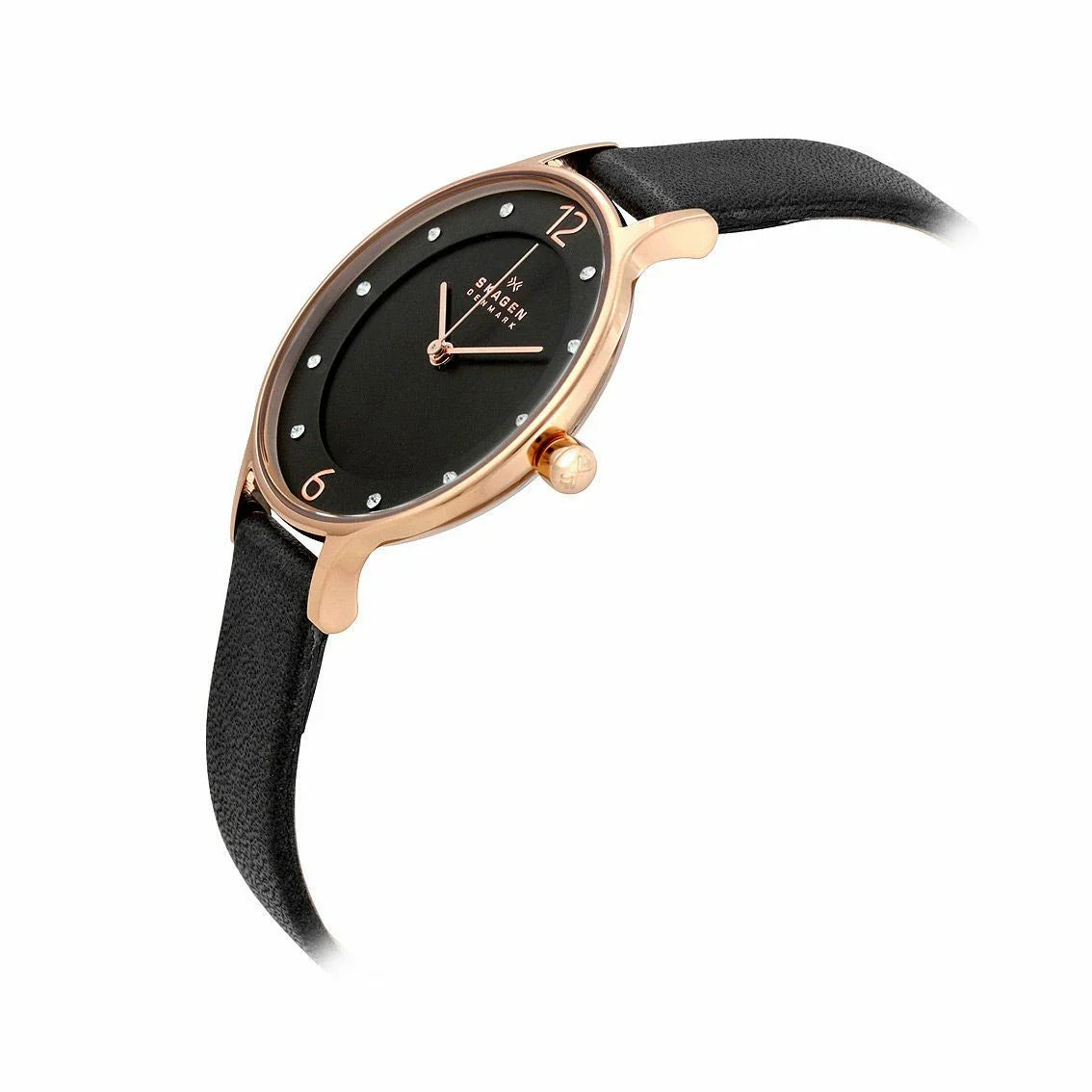 SKW2267 - Skagen Anita Lille Charcoal Leather Ladies Watch - Shop Authentic Watches(s) from Maybrands - for as low as ₦35000! 