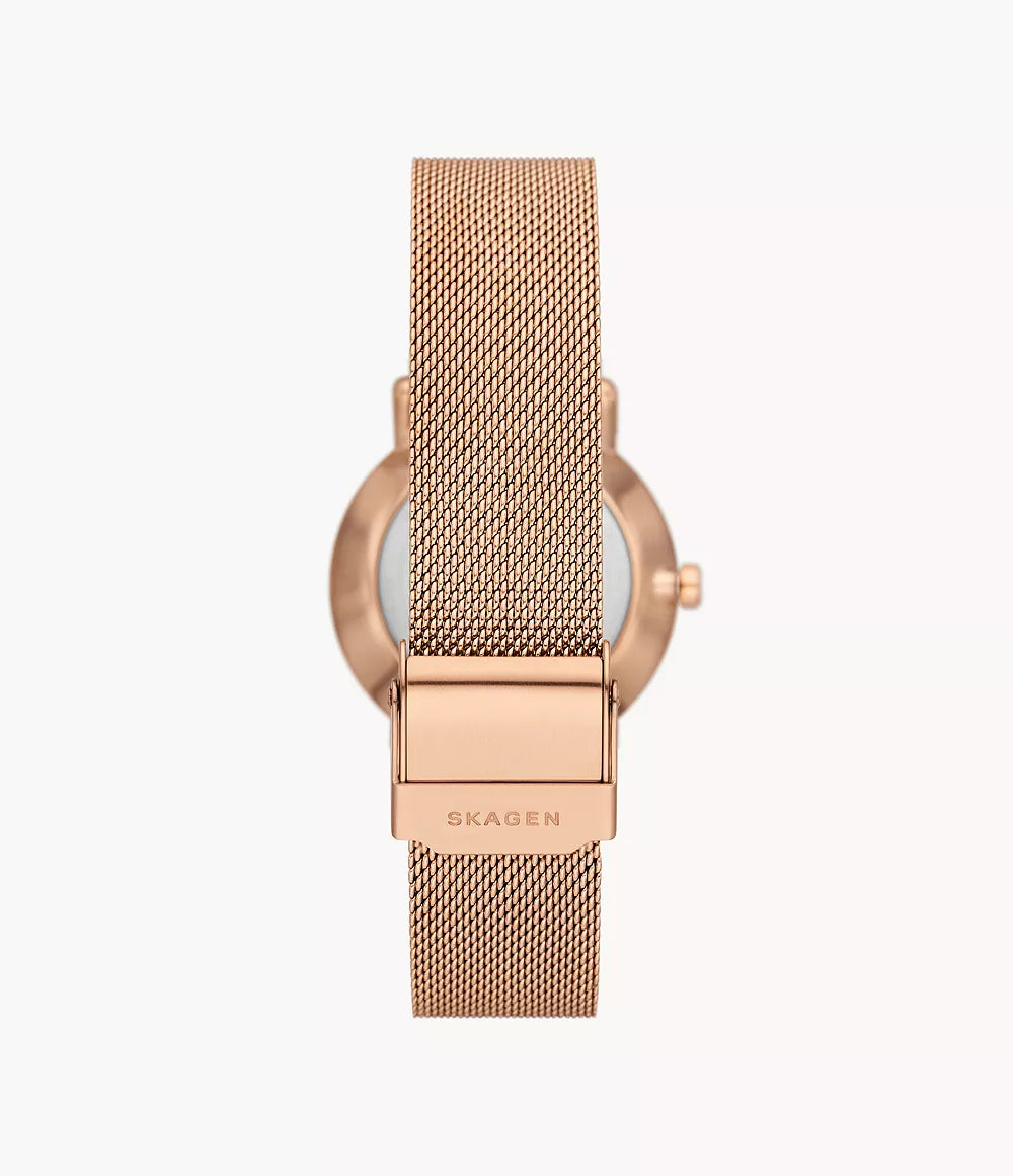 Skagen Kuppel Lille Two-Hand Sub-Second Rose Gold Stainless Steel Mesh Watch SKW3099 - Shop Authentic Watches(s) from Maybrands - for as low as ₦361500! 