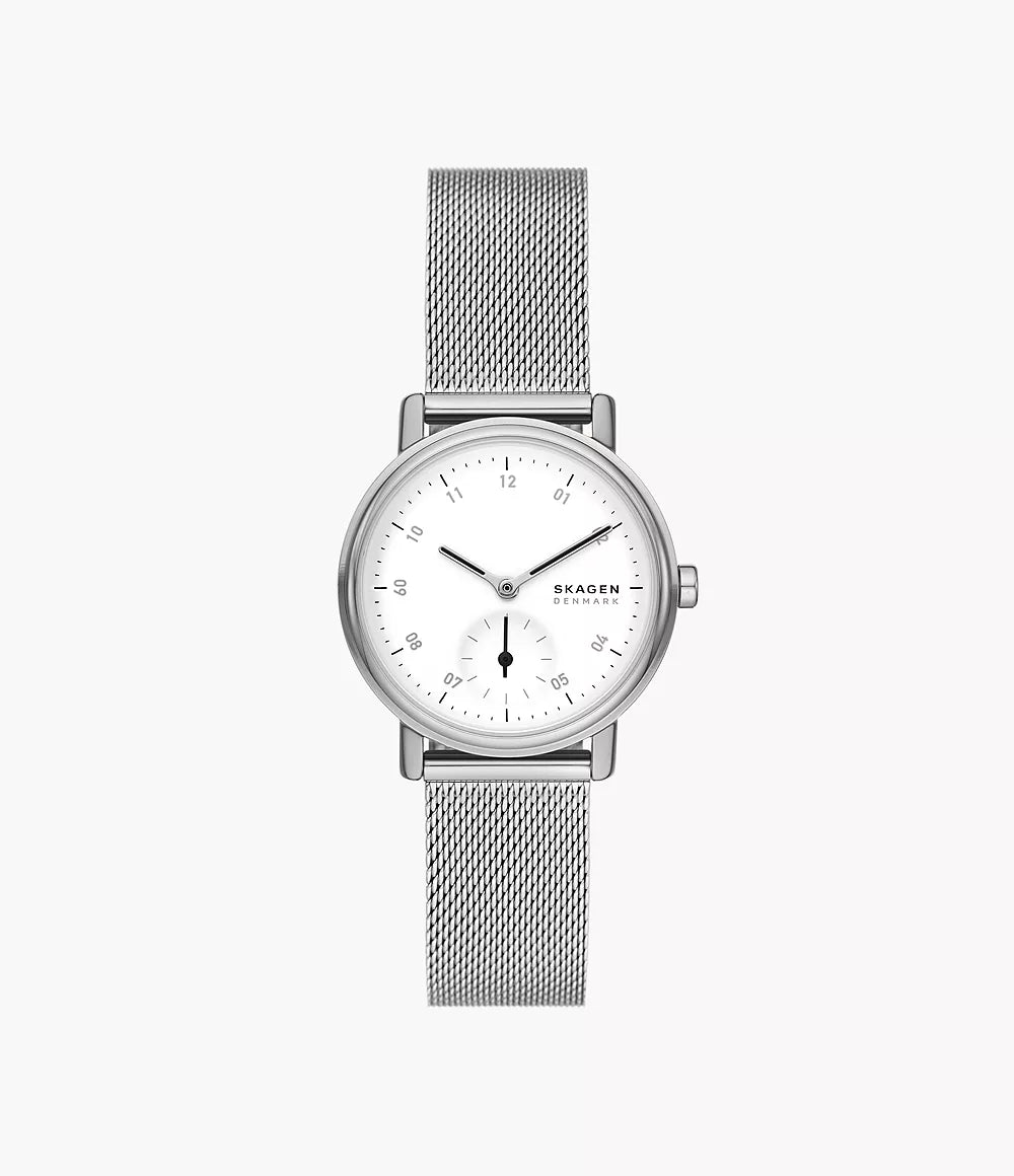 Skagen Kuppel Lille Two-Hand Sub-Second Stainless Steel Mesh Watch SKW3100 - Shop Authentic Watches(s) from Maybrands - for as low as ₦361500! 