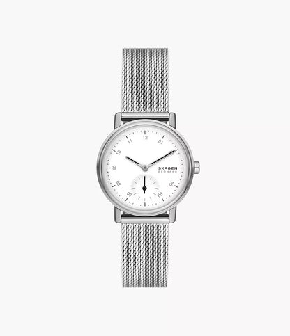 Skagen Kuppel Lille Two-Hand Sub-Second Stainless Steel Mesh Watch SKW3100 - Shop Authentic Watches(s) from Maybrands - for as low as ₦361500! 