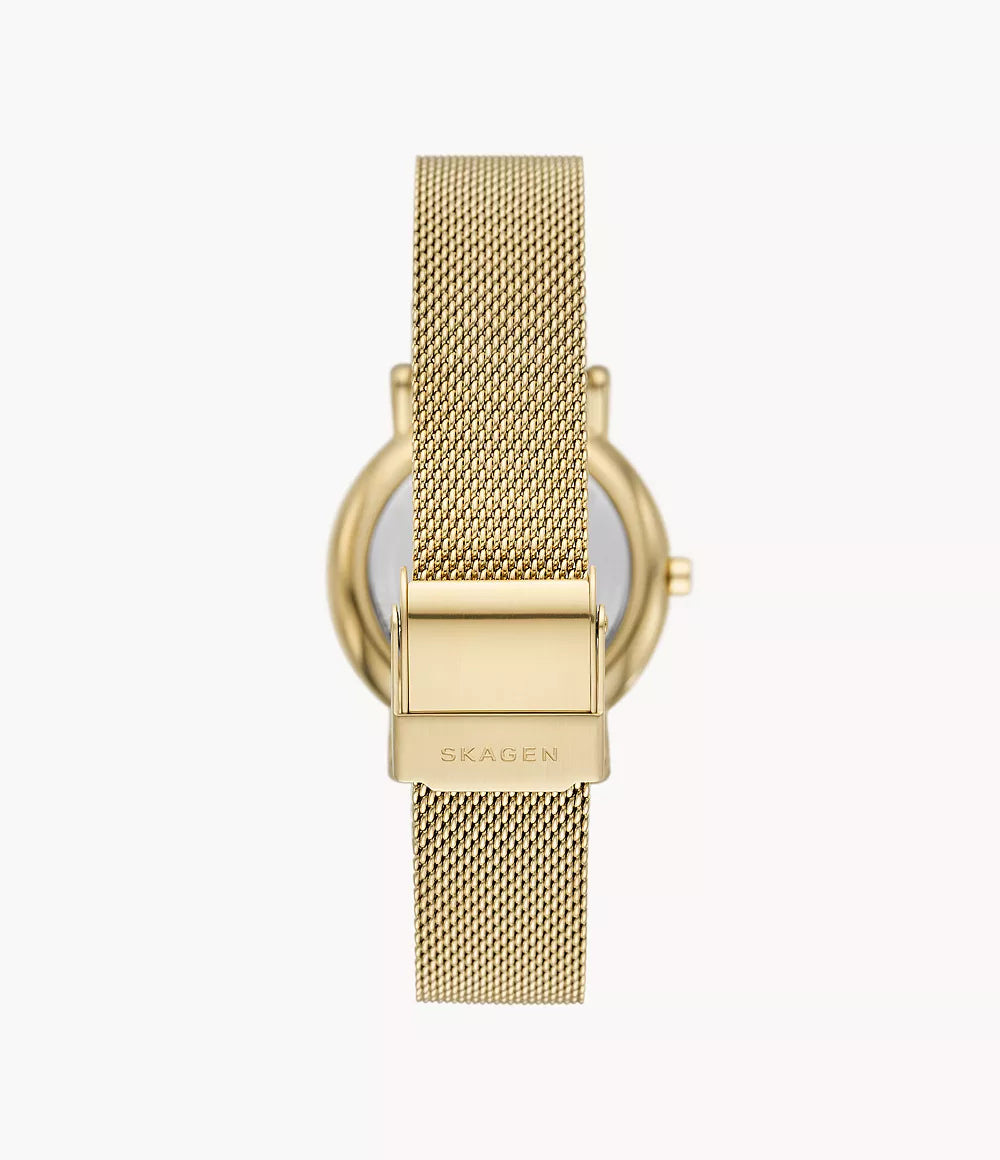 SIGNATUR LILLE Two-Hand Gold-Tone Stainless Steel Mesh Watch SKW3111 - Shop Authentic Watches(s) from Maybrands - for as low as ₦235500! 