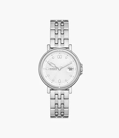 SKW3134 - Skagen Signatur Lille Sport Three-Hand Date Silver Stainless Steel Bracelet Watch - Shop Authentic watches(s) from Maybrands - for as low as ₦234000! 