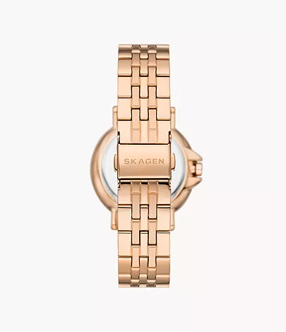 SKW3136 - Skagen Signatur Lille Sport Three-Hand Date Rose Gold Stainless Steel Bracelet Watch - Shop Authentic watches(s) from Maybrands - for as low as ₦234000! 