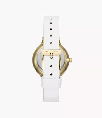 SKW3138 - Skagen Anita Lille Three-Hand White Leather Watch for Ladies - Shop Authentic watches(s) from Maybrands - for as low as ₦539000! 