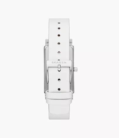 SKW3141 - Skagen Hagen Three-Hand White Leather Watch for Ladies - Shop Authentic watches(s) from Maybrands - for as low as ₦593000! 