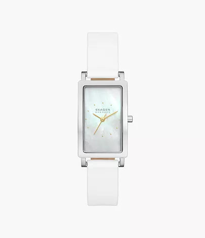 SKW3141 - Skagen Hagen Three-Hand White Leather Watch for Ladies - Shop Authentic watches(s) from Maybrands - for as low as ₦593000! 