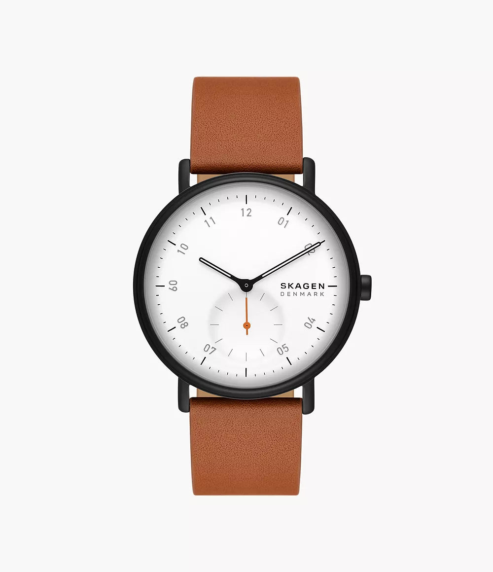 Kuppel Two-Hand Sub-Second Brown Leather Watch SKW6889 - Shop Authentic Watches(s) from Maybrands - for as low as ₦317000! 