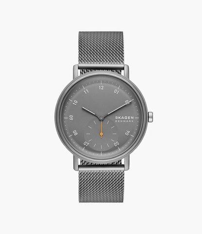 Kuppel Two-Hand Sub-Second Charcoal Stainless Steel Mesh Watch SKW6891 - Shop Authentic Watches(s) from Maybrands - for as low as ₦376500! 