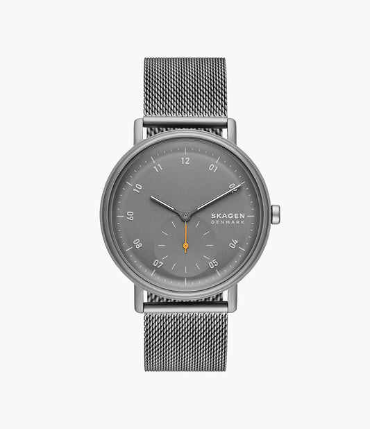 Kuppel Two-Hand Sub-Second Charcoal Stainless Steel Mesh Watch SKW6891 - Shop Authentic Watches(s) from Maybrands - for as low as ₦376500! 