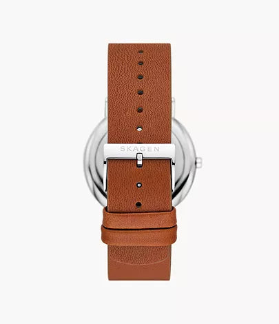 SKW6903 - Skagen Signatur Three-Hand Luggage Leather Watch for Men - Shop Authentic watches(s) from Maybrands - for as low as ₦593000! 