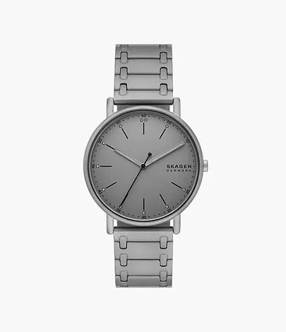 SKW6913 - Skagen Signatur Three-Hand Charcoal Stainless Steel Bracelet Watch for Ladies - Shop Authentic watches(s) from Maybrands - for as low as ₦539000! 