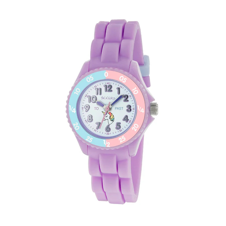 Tikkers Time Teacher Girls Purple Silicone Strap Unicorn Dial Watch TK0147 - Shop Authentic PERTIKWAT(s) from Maybrands - for as low as ₦21500! 