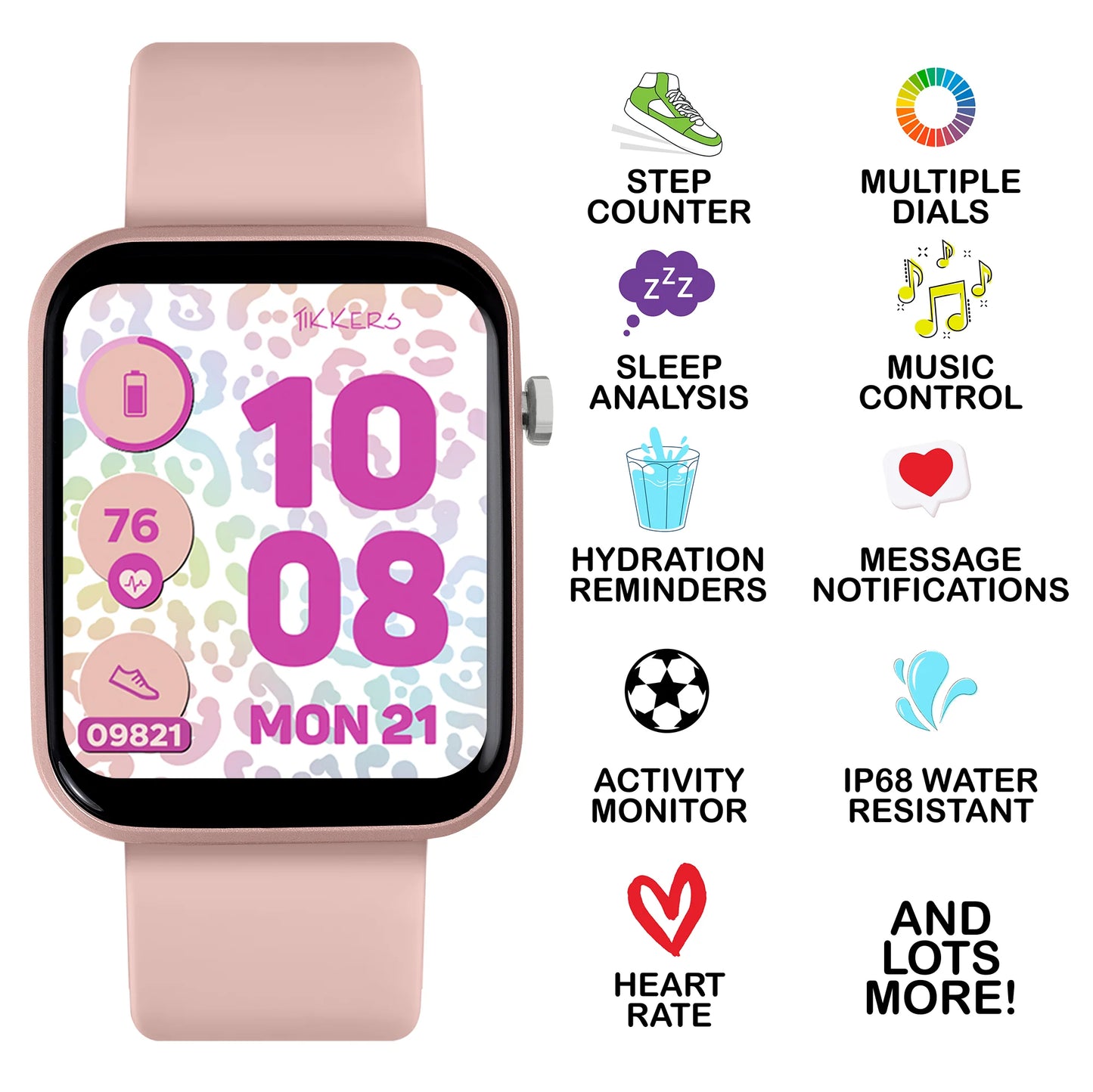 Tikkers Smart Series 13 - Black Silicone Strap Smart Watch & Earbuds Set TKS13-0031-SET TKS13-0031-SET - Shop Authentic PERTIKWAT(s) from Maybrands - for as low as ₦55500! 