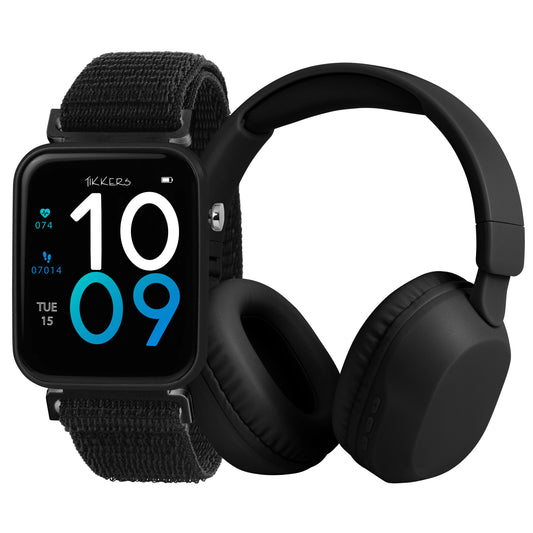 Tikkers Smart Series 13 - Black Easy Release Fabric Strap Smart Watch & Headphone Set TKS13-0033-SET TKS13-0033-SET - Shop Authentic PERTIKWAT(s) from Maybrands - for as low as ₦55500! 