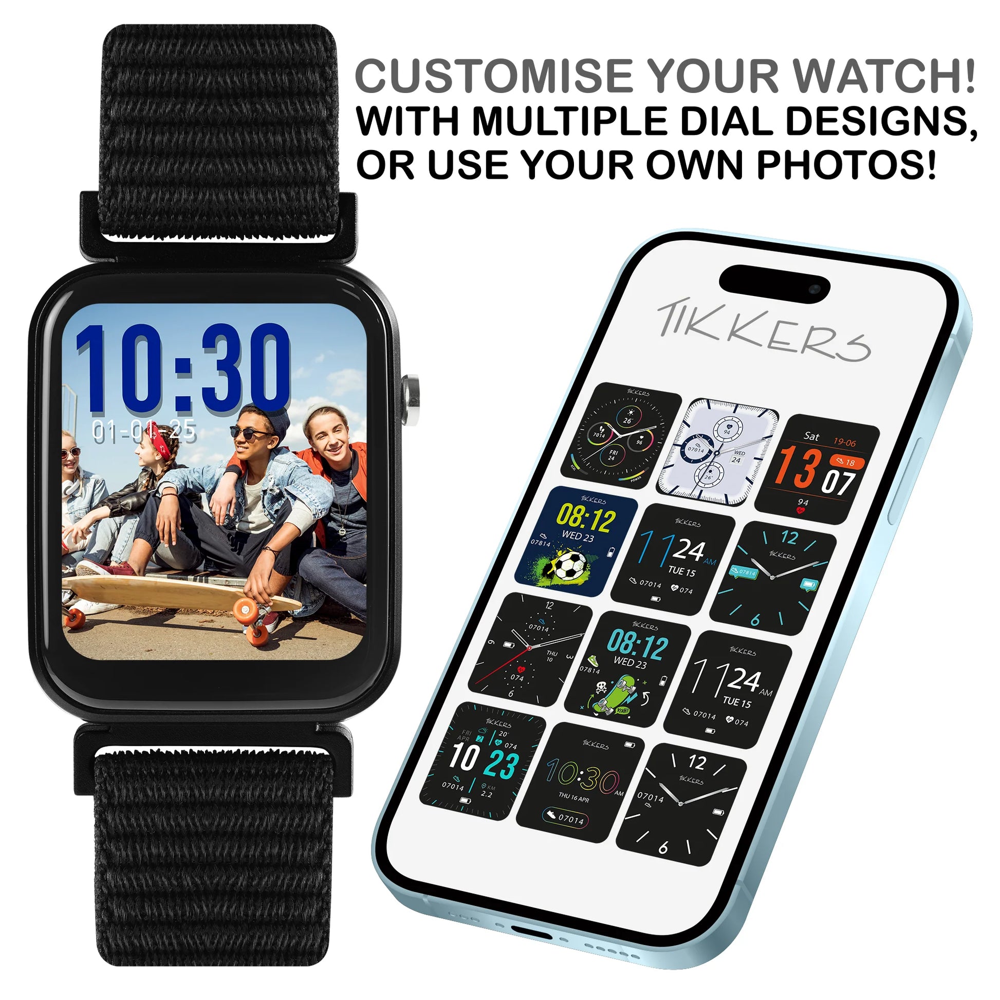 Tikkers Smart Series 13 - Black Easy Release Fabric Strap Smart Watch & Headphone Set TKS13-0033-SET TKS13-0033-SET - Shop Authentic PERTIKWAT(s) from Maybrands - for as low as ₦55500! 