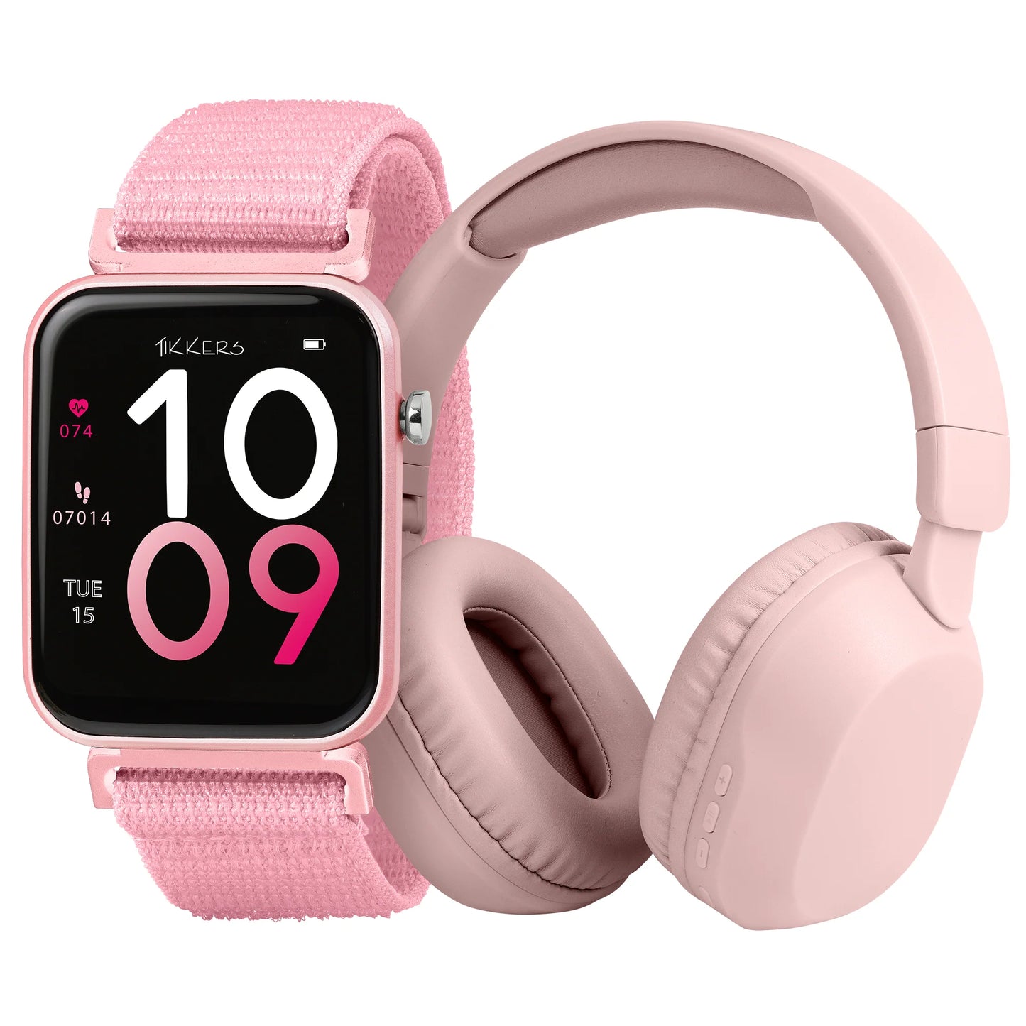 Tikkers Smart Series 13 - Pink Easy Release Fabric Strap Smart Watch & Headphone TKS13-0034-SET TKS13-0034-SET - Shop Authentic PERTIKWAT(s) from Maybrands - for as low as ₦55500! 