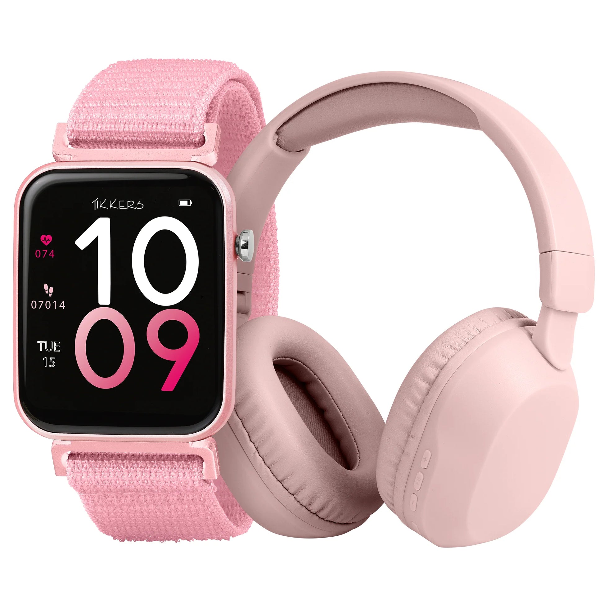 Tikkers Smart Series 13 - Pink Easy Release Fabric Strap Smart Watch & Headphone TKS13-0034-SET TKS13-0034-SET - Shop Authentic PERTIKWAT(s) from Maybrands - for as low as ₦55500! 