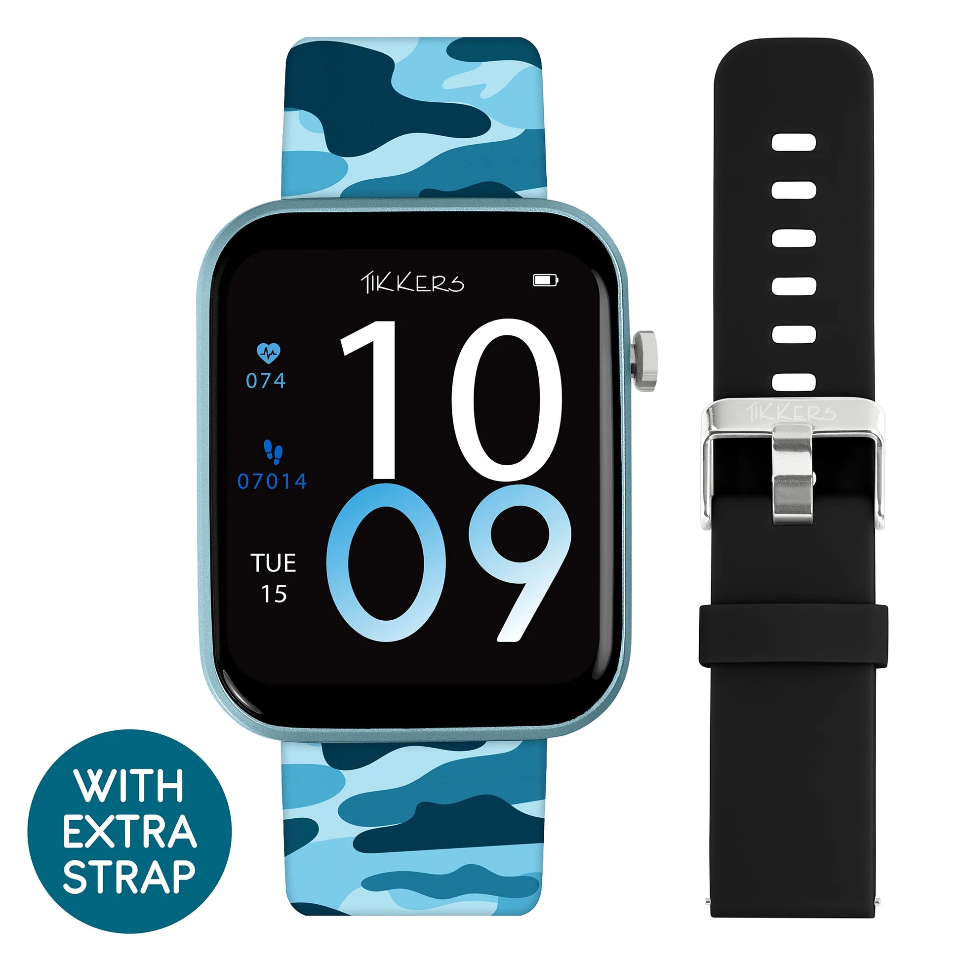 Tikkers Kids Series 13 Smart Blue Camo Interchangeable Strap Watch TKS13-0035-SET - Shop Authentic PERTIKWAT(s) from Maybrands - for as low as ₦43000! 