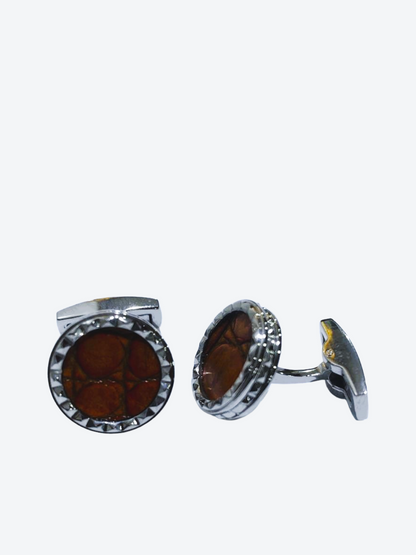 Zaedes Voyage Cognac Croc Cufflink ZCU07144 - Shop Authentic Jewelry(s) from Maybrands - for as low as ₦78500! 