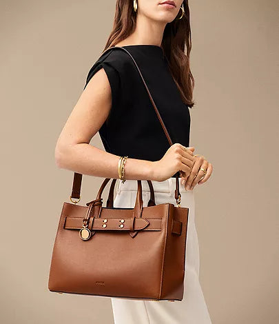 ZB1931200 - Fossil Gilmore Brown Leather Carryall Bag For Women - Shop Authentic handbag(s) from Maybrands - for as low as ₦623000! 