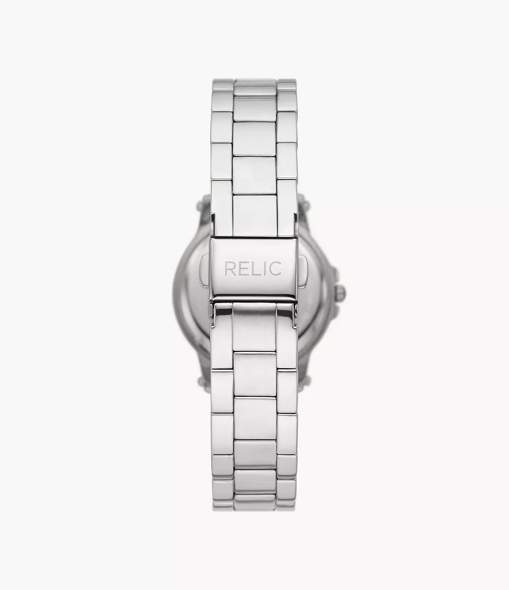 Relic by Fossil Matilda Three-Hand Date Silver-Tone Glitz Metal Watch ZR34646 - Shop Authentic Watches(s) from Maybrands - for as low as ₦129767.44! 