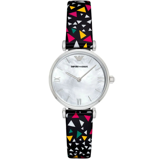 AR1995 - Emporio Armani Gianni T-Bar Multicolored Leather Quartz Watch For Women - Shop Authentic watches(s) from Maybrands - for as low as ₦58750! 