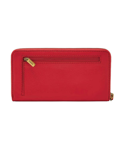 Fossil Jori RFID Zip Clutch Red Leather Wristlet SWL3008600 - Shop Authentic FOSWOMBAG(s) from Maybrands - for as low as ₦197000! 