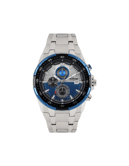 Titan Octane Quartz Chronograph Blue Dial Stainless Steel Strap Watch For Men NU90044KM03 - Shop Authentic TITMENWAT(s) from Maybrands - for as low as ₦369000! 