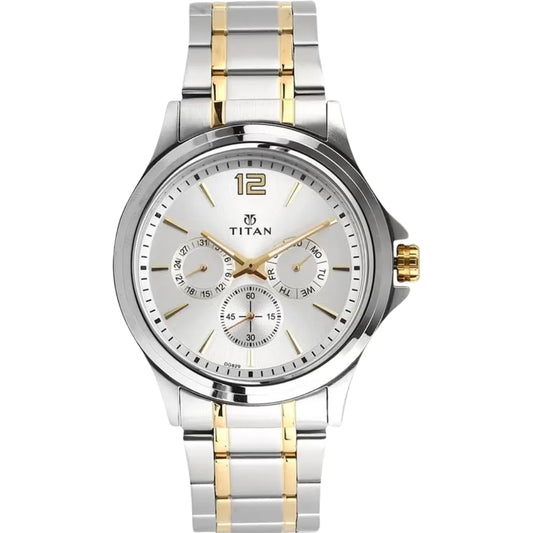 Titan Workwear Silver Dial Quartz Multifunction Stainless Steel Strap watch for Men NU1698BM01 - Shop Authentic TITMENWAT(s) from Maybrands - for as low as ₦192500! 